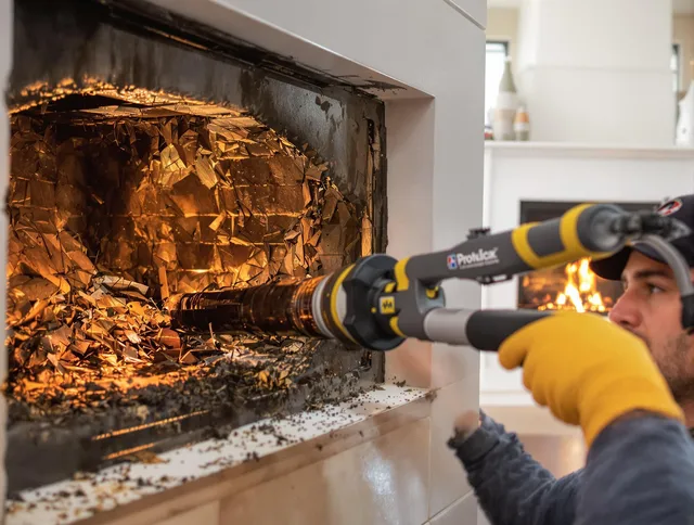Professional chimney cleaning by North Branford Chimney Sweep in North Branford, CT