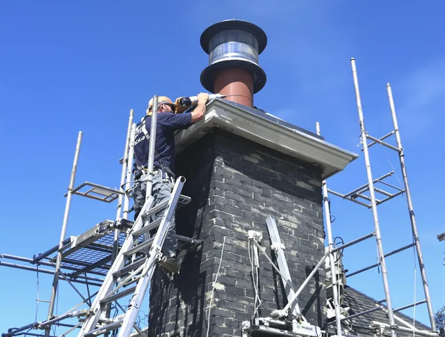 Sturdy chimney crown finished by North Branford Chimney Sweep in North Branford, CT
