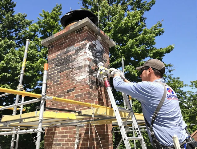 Structural chimney repair by North Branford Chimney Sweep in North Branford, CT