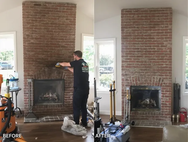 Finished chimney sweeping service by North Branford Chimney Sweep in North Branford, CT