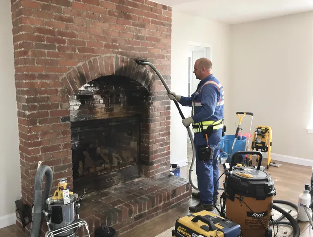 North Branford Chimney Sweep expert performing detailed chimney sweep in North Branford, CT