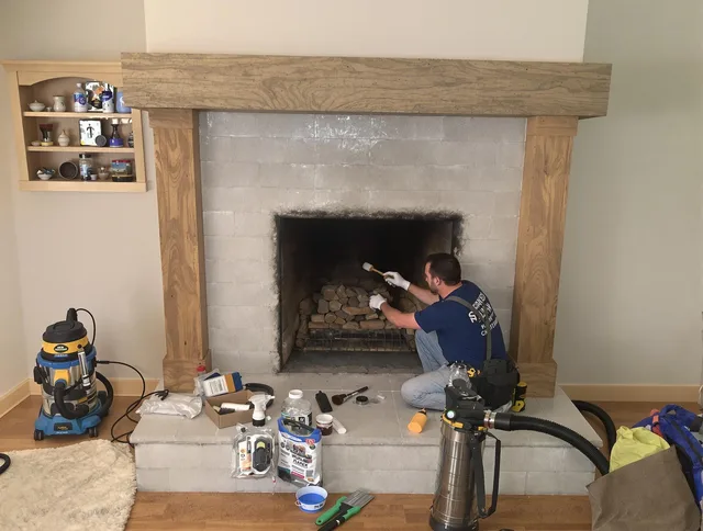 Detailed creosote removal process by North Branford Chimney Sweep in North Branford, CT